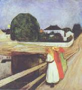 Edvard Munch The Girls on the Bridge oil on canvas